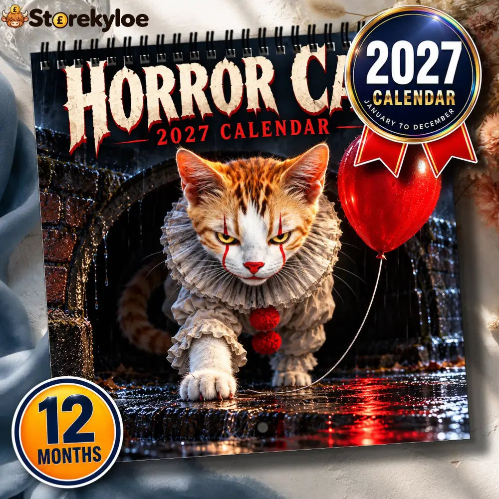 😍Horror Cats 2027 Calendar
