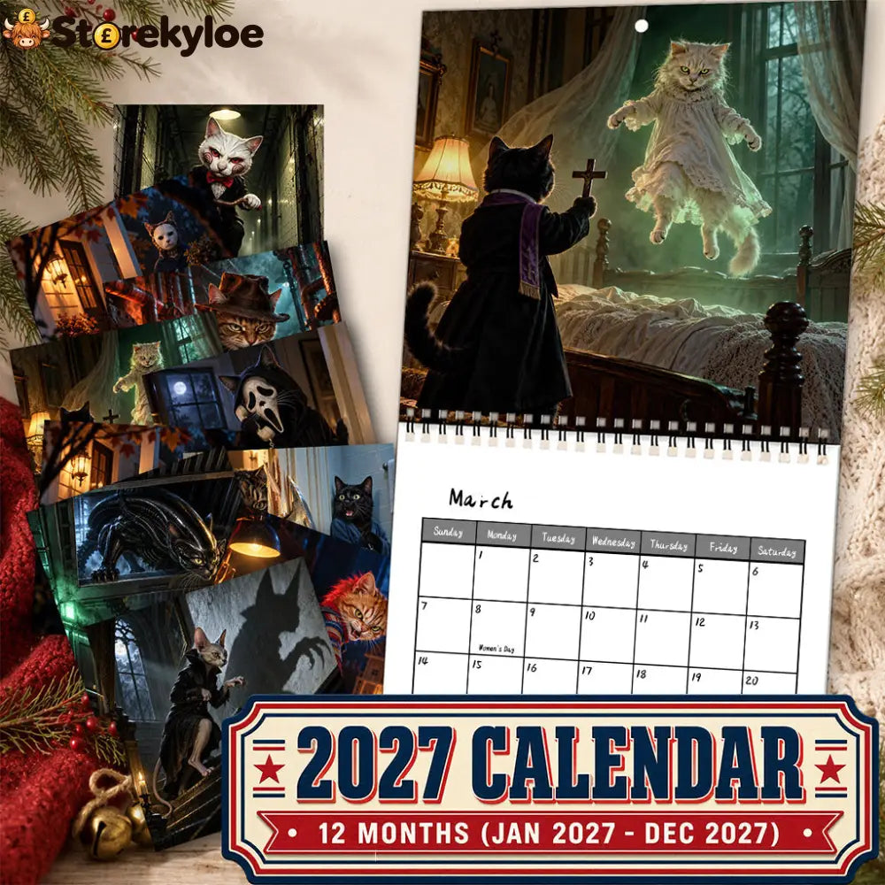 😍Horror Cats 2027 Calendar