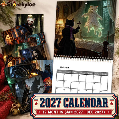 😍Horror Cats 2027 Calendar