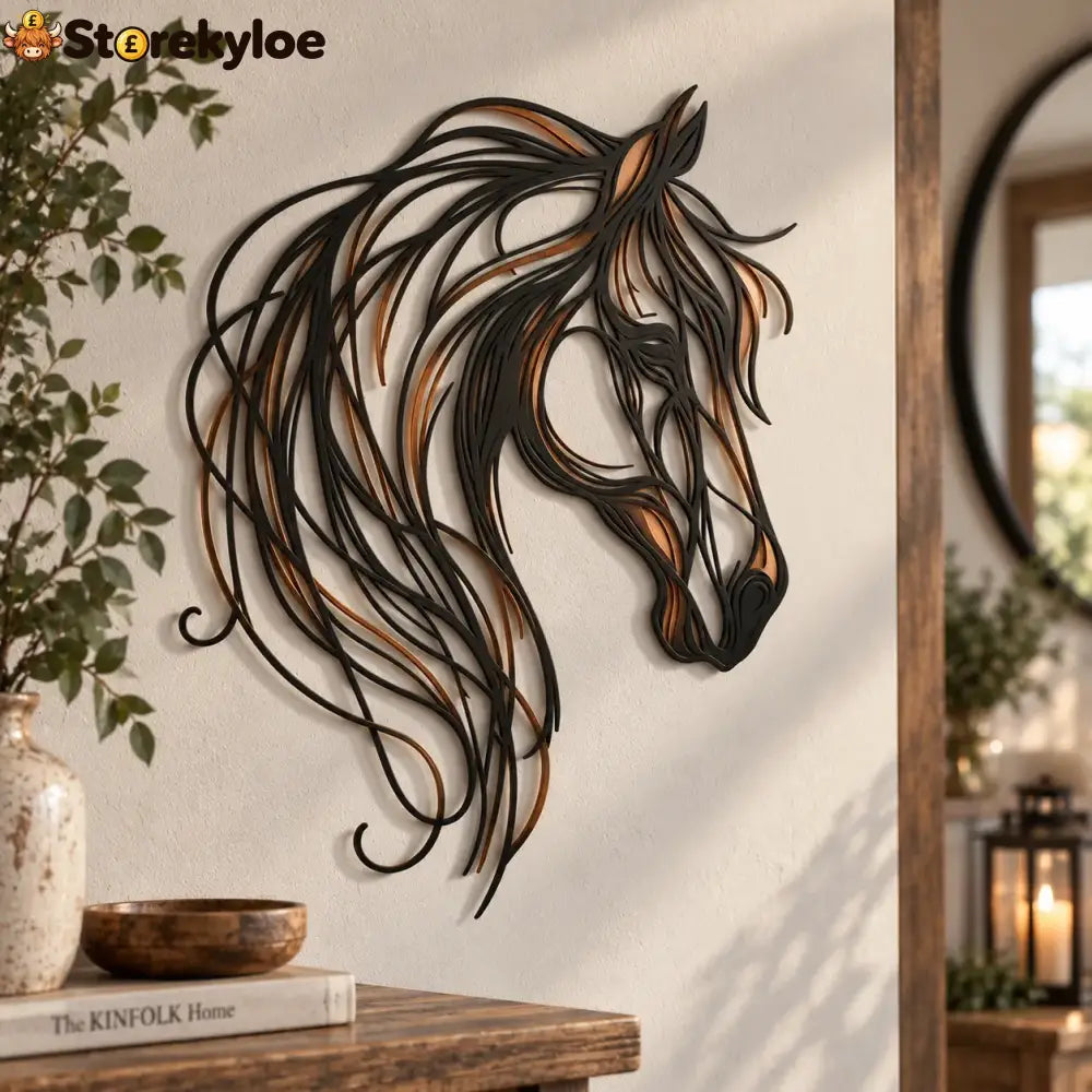 Horse Head Metal Wall Art