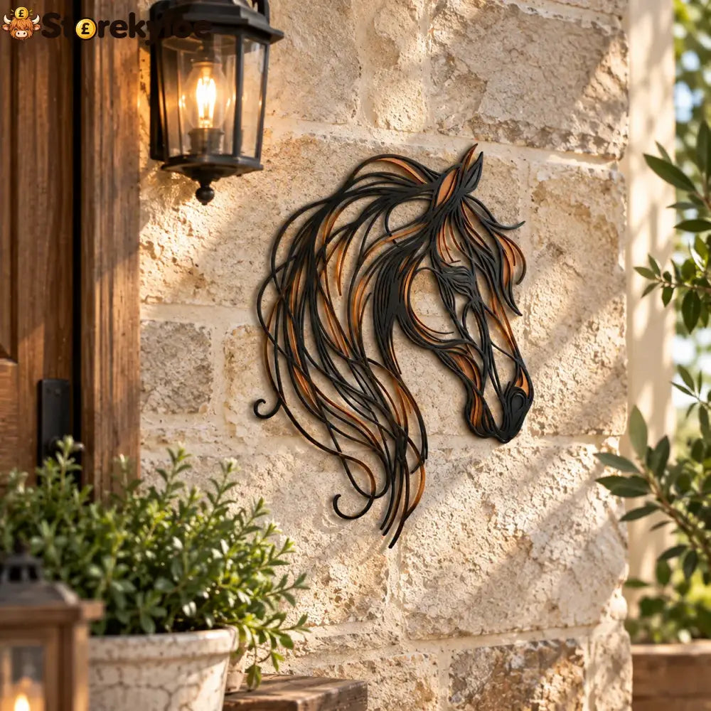 Horse Head Metal Wall Art