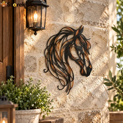 Horse Head Metal Wall Art
