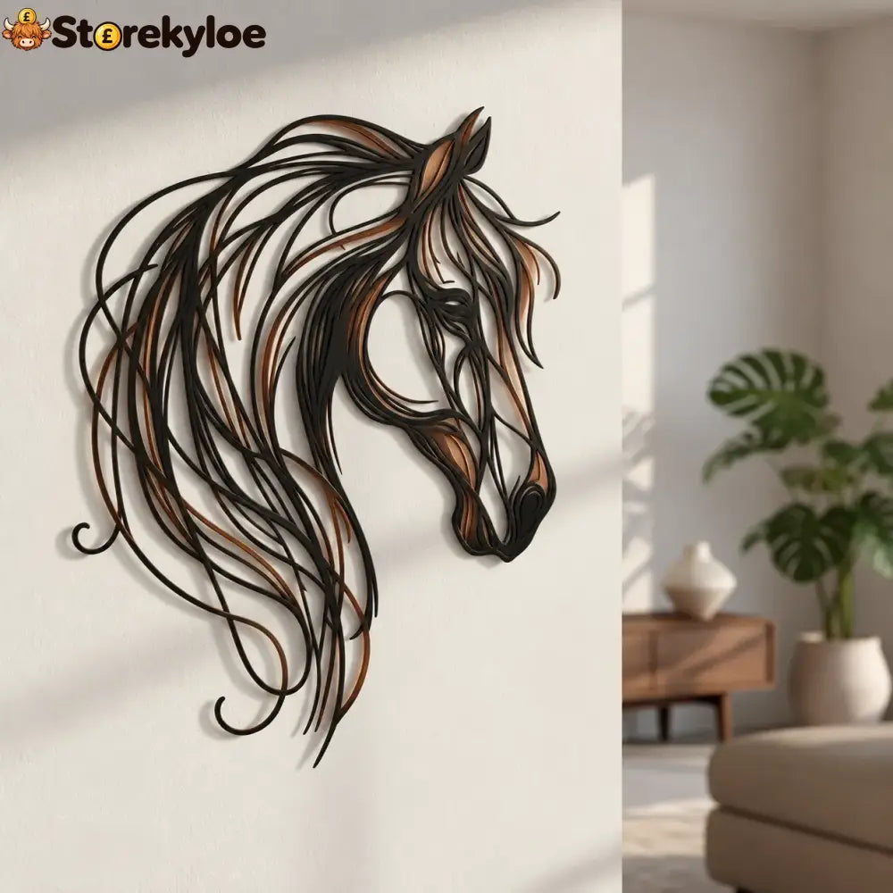 Horse Head Metal Wall Art