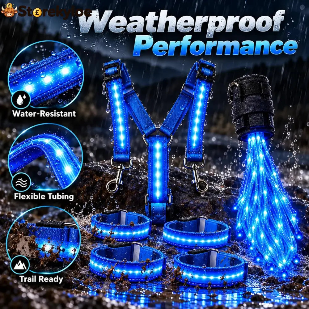 🐎Horse LED Night Glow Protection Gear 6-Piece Full Set