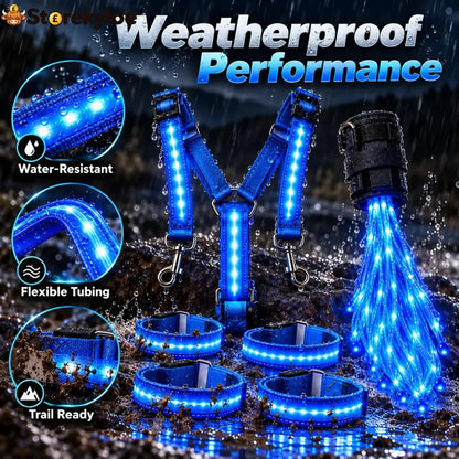 🐎Horse LED Night Glow Protection Gear 6-Piece Full Set