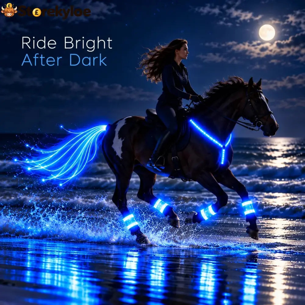 🐎Horse LED Night Glow Protection Gear 6-Piece Full Set