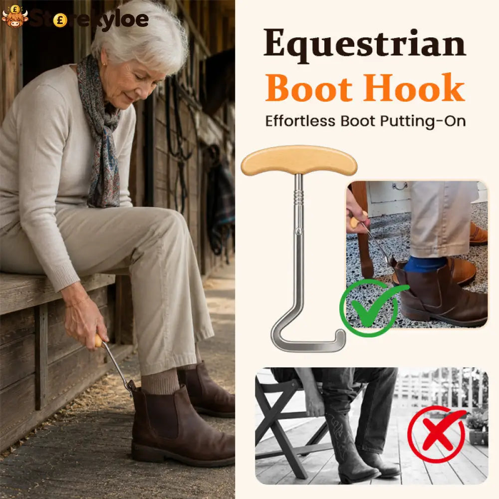 👞 Horse-Shaped Shoe Horn Hook for Easy Wear - Houseware & Kitchen