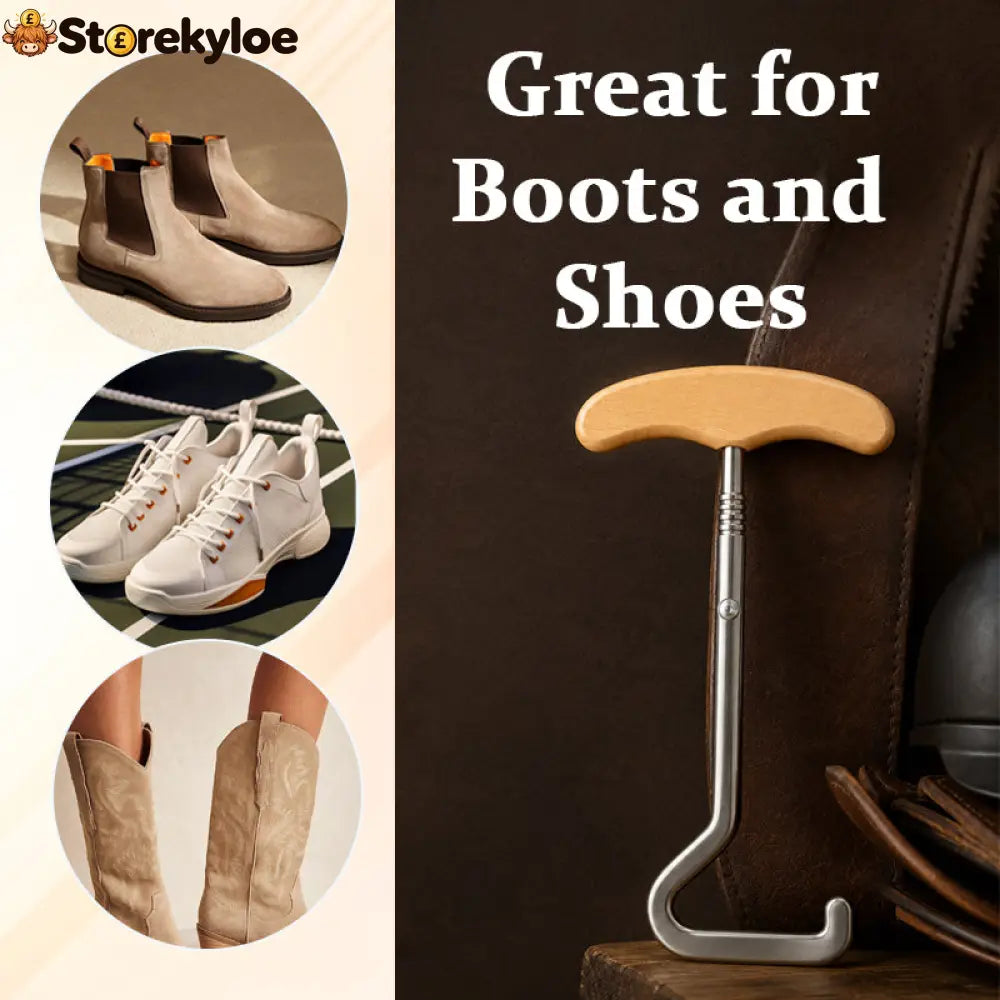 👞 Horse-Shaped Shoe Horn Hook for Easy Wear - Houseware & Kitchen