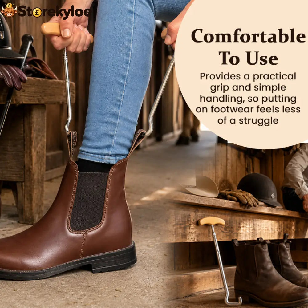 👞 Horse-Shaped Shoe Horn Hook for Easy Wear - Houseware & Kitchen