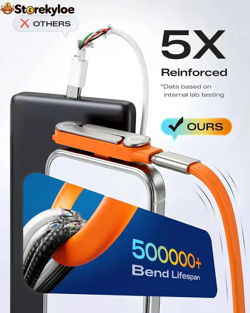 🔥Hot 50% OFF🔥Fast-Charging Cable with Detatchable Stand