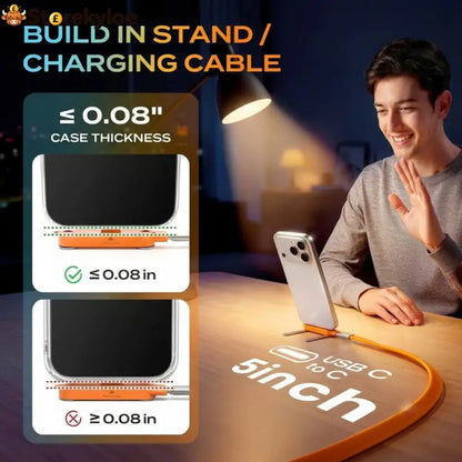 🔥Hot 50% OFF🔥Fast-Charging Cable with Detatchable Stand