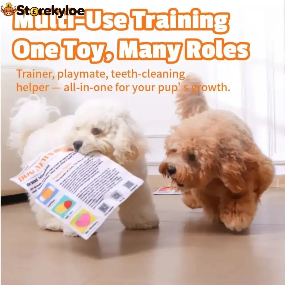 🔥HOT SALE🔥🔥3-Pack Bundle🔥Crinkle Newspaper Dog Toy for Boredom Relief, Interactive Chew Toy for Dogs
