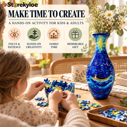 🔥hot Sale🔥 ✨ 3d Diy Puzzle Vase – 11 Creative Designs Decorative Flower Vase & Craft Gift
