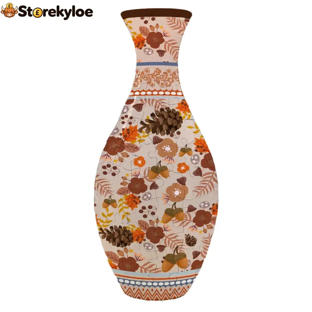 🔥hot Sale🔥 ✨ 3d Diy Puzzle Vase – 11 Creative Designs Decorative Flower Vase & Craft Gift - Autumn