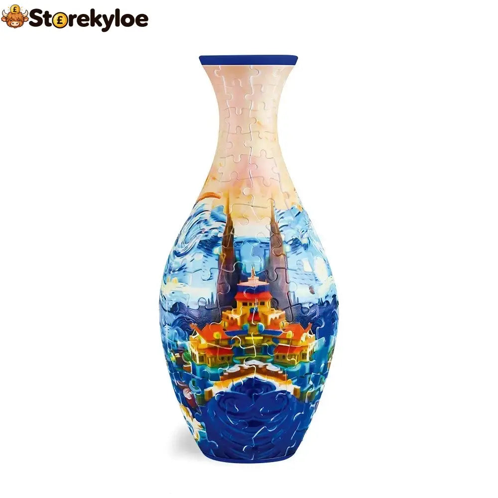 🔥hot Sale🔥 ✨ 3d Diy Puzzle Vase – 11 Creative Designs Decorative Flower Vase & Craft Gift - Castle