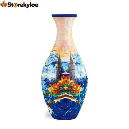 🔥hot Sale🔥 ✨ 3d Diy Puzzle Vase – 11 Creative Designs Decorative Flower Vase & Craft Gift - Castle