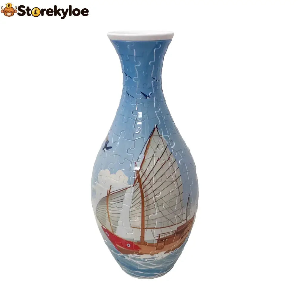 🔥hot Sale🔥 ✨ 3d Diy Puzzle Vase – 11 Creative Designs Decorative Flower Vase & Craft Gift - Sailboat