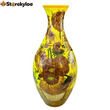 🔥hot Sale🔥 ✨ 3d Diy Puzzle Vase – 11 Creative Designs Decorative Flower Vase & Craft Gift - Sunflower