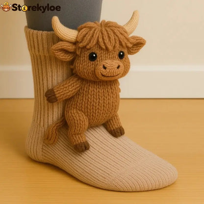 🔥HOT SALE 49% OFF🦥Animal Socks🧦A Pair - Highland Cow - N