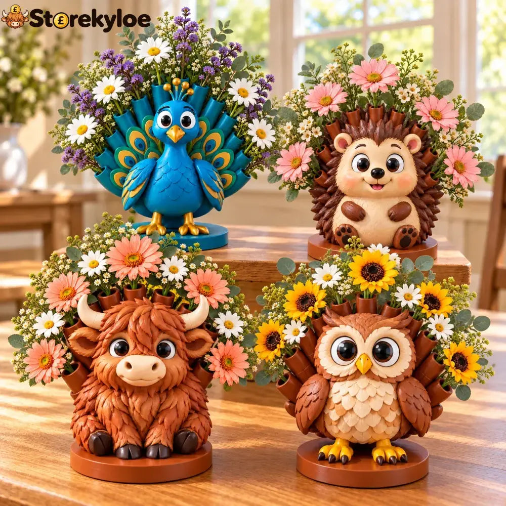 🔥hot Sale 49% Off - Cute Animal Decorative Storage Ornaments - 🔥4-Piece Set (Save $16 & Free Shipping)