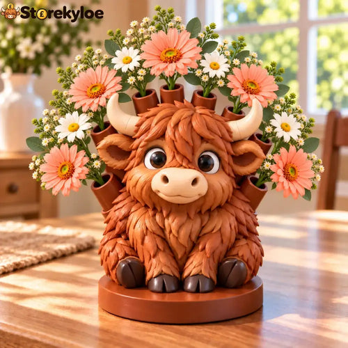 🔥hot Sale 49% Off - Cute Animal Decorative Storage Ornaments - Highland Cow