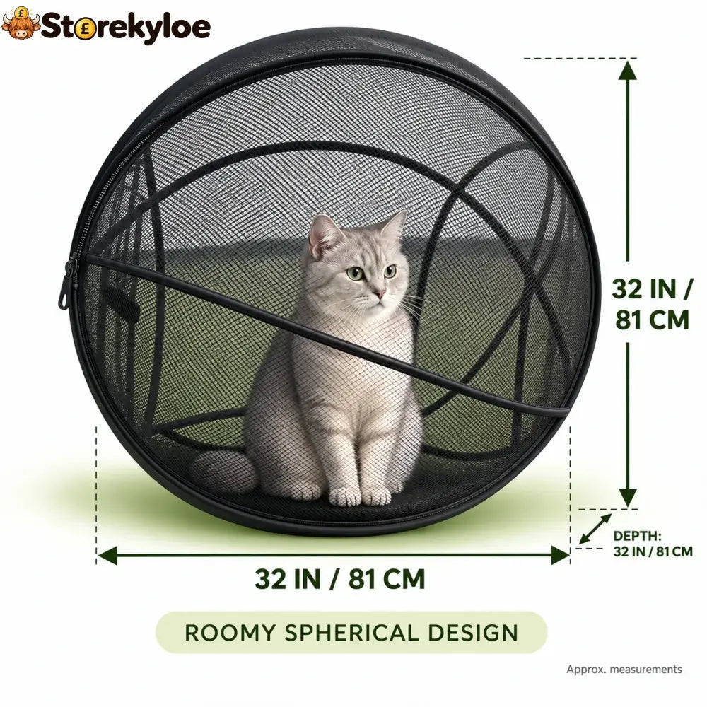 🐱🌿 Freshair Cat Haven™ – Pop-up Mesh Playpen