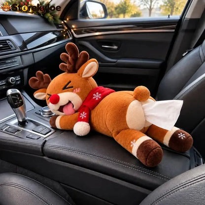 🔥HOT SALE 49% OFF 🦌 Funny Christmas Reindeer Tissue Holder – The Cheekiest Christmas Decor! - Buy 1