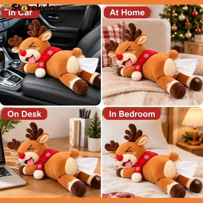 🔥HOT SALE 49% OFF 🦌 Funny Christmas Reindeer Tissue Holder – The Cheekiest Christmas Decor! - 🎁Buy 2 Save 10% OFF &