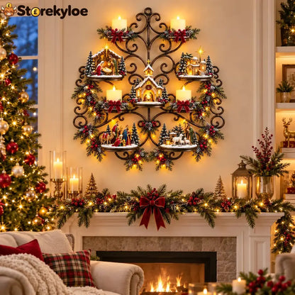 ✨ HOT SALE 49% OFF✨✝️Holy Night Nativity Village Wall Décor