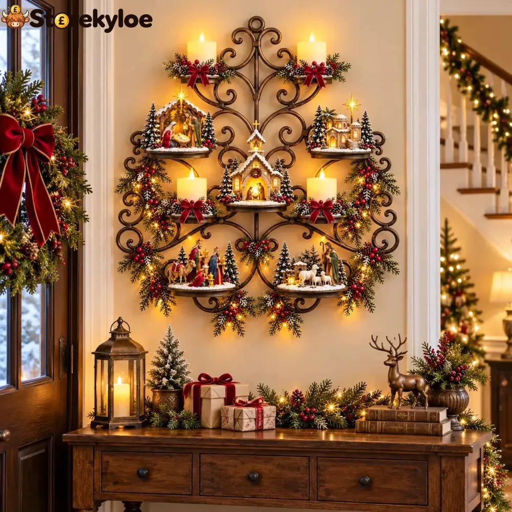 ✨ HOT SALE 49% OFF✨✝️Holy Night Nativity Village Wall Décor