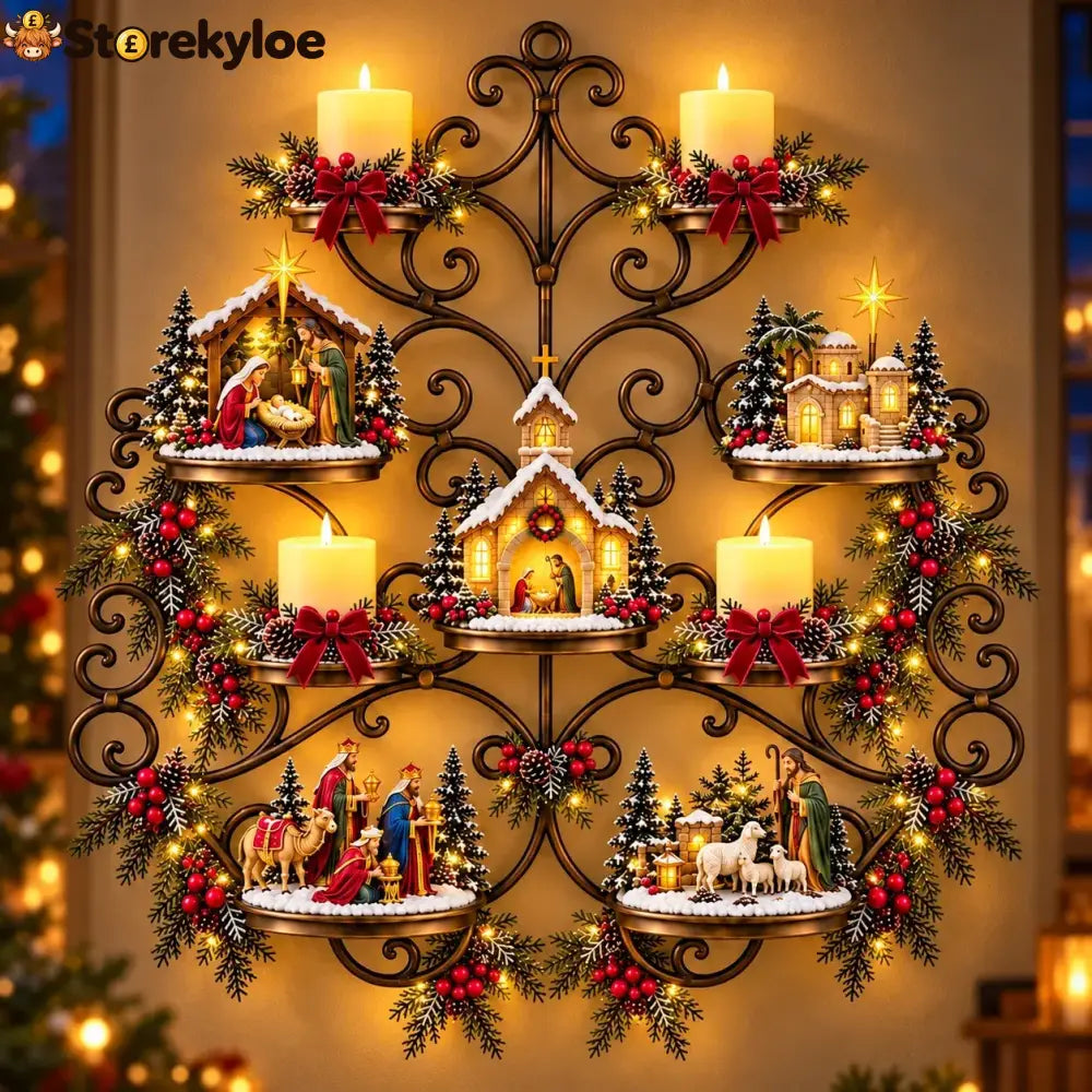 ✨ HOT SALE 49% OFF✨✝️Holy Night Nativity Village Wall Décor