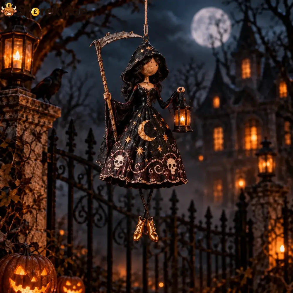 🔥HOT SALE 49% OFF🎃Midnight Ladies™ – Gothic Halloween Hanging Decor🖤 - The Reaper Lady