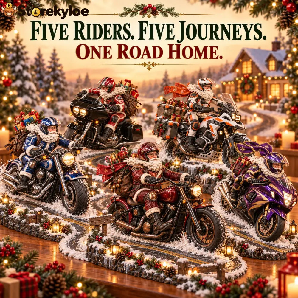 🔥hot Sale 49% Off🏍️🎅 Santa’s Ride Home – Christmas Motorcycle Keepsake Collection💨