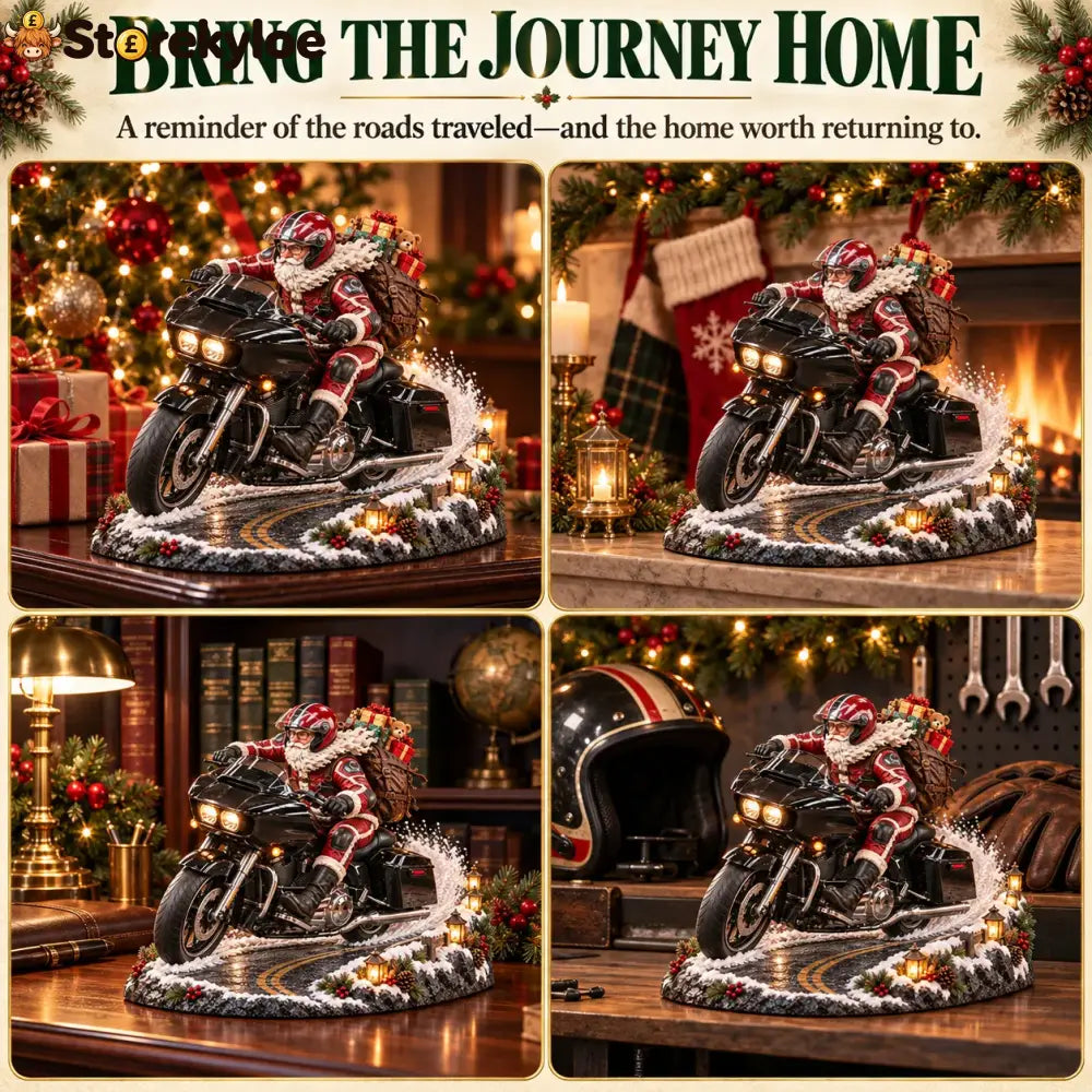 🔥hot Sale 49% Off🏍️🎅 Santa’s Ride Home – Christmas Motorcycle Keepsake Collection💨