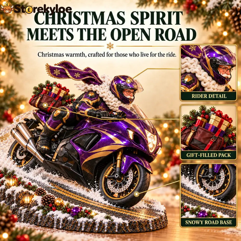 🔥hot Sale 49% Off🏍️🎅 Santa’s Ride Home – Christmas Motorcycle Keepsake Collection💨