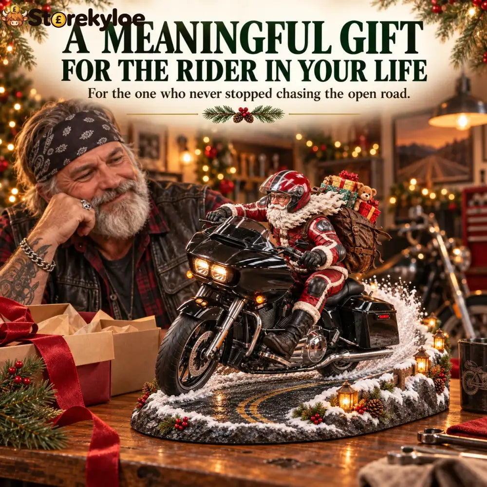 🔥hot Sale 49% Off🏍️🎅 Santa’s Ride Home – Christmas Motorcycle Keepsake Collection💨