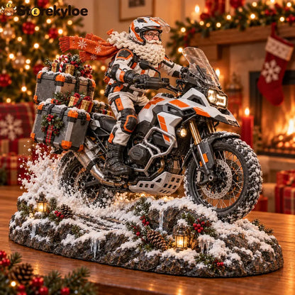 🔥hot Sale 49% Off🏍️🎅 Santa’s Ride Home – Christmas Motorcycle Keepsake Collection💨 - 🟠Snowbound Adventure Rider