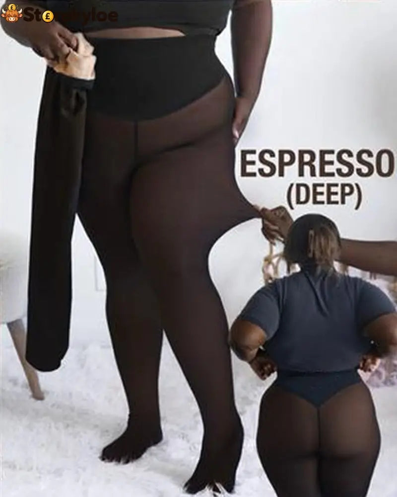 💥💥HOT SALE 50% OFF!!⚡50K+ SOLD!❄️One-Seam Shaping Fleece Leggings✨✨Stay Warm.Look Snatched. 💕 - Deep / XS-S