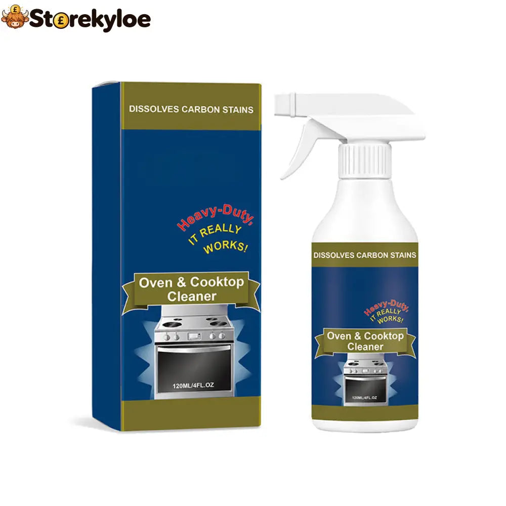 🔥Hot Sale🧽 Heavy-Duty Oven & Cooktop Cleaner Spray – Powerful Grease & Burnt-On Stain Remover ✨ - BUY 1