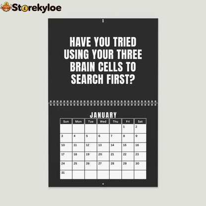 🔥 HOT SALE 🔥😂NOT TODAY!, Unfiltered Signs & Calendars - Black / Wall Calendar