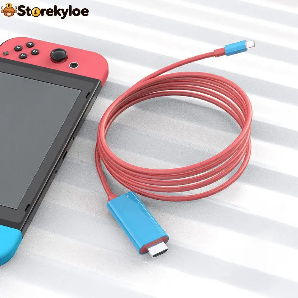 🔥HOT SALE🔥USB-C to HDMI Adapter Cable for Switch - 🔥Pink-Blue - Hot Sale