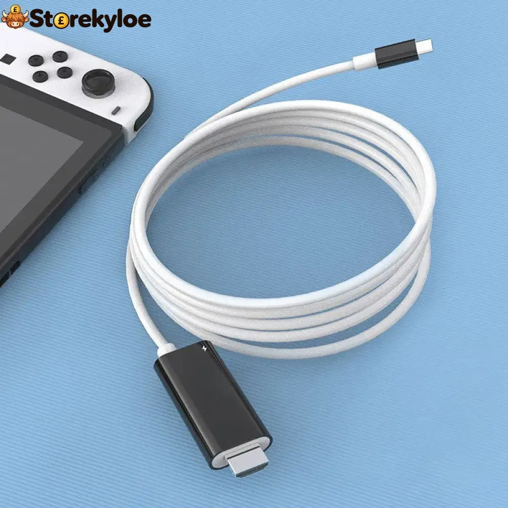 🔥HOT SALE🔥USB-C to HDMI Adapter Cable for Switch - White-Black - Hot Sale