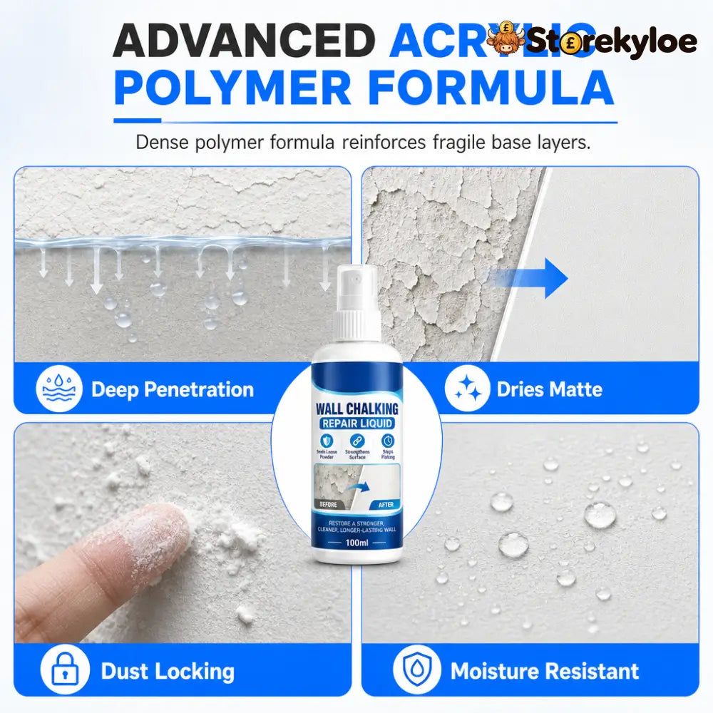 🥳 Hot Seller 🥳💞 Over 10,000 sold! Wall Repair Solution, prevents chalking provides deep adhesion and is waterproof.