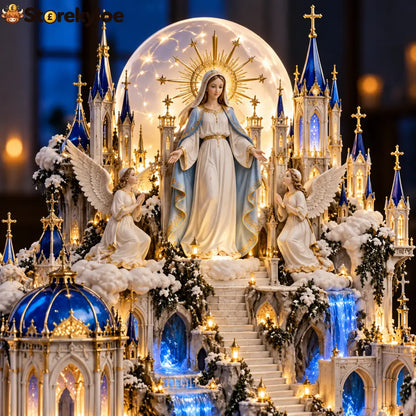 Illuminated Heavenly Castle | Religious Tabletop Décor - Heavenly Grace™ Illuminated Castle