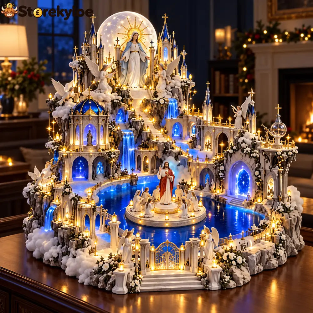 Illuminated Heavenly Castle | Religious Tabletop Décor - Heavenly Grace™ Illuminated Castle