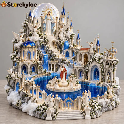 Illuminated Heavenly Castle | Religious Tabletop Décor - Heavenly Grace™ Illuminated Castle