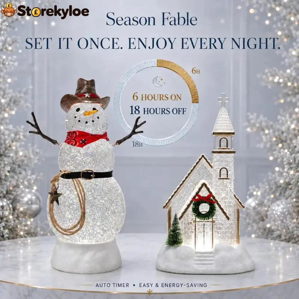 Illuminated Musical Christmas Snow Globe Lantern