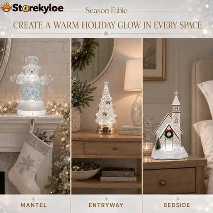 Illuminated Musical Christmas Snow Globe Lantern