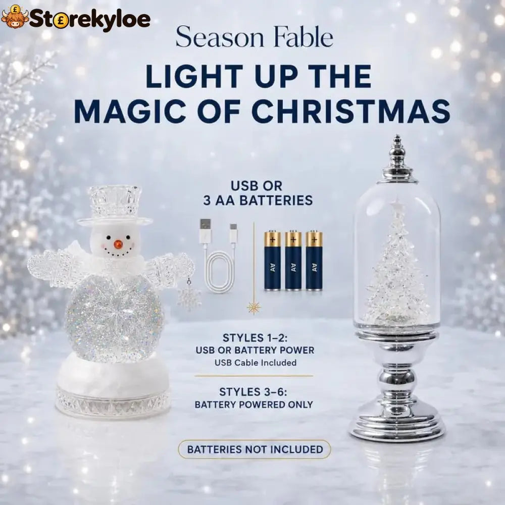 Illuminated Musical Christmas Snow Globe Lantern