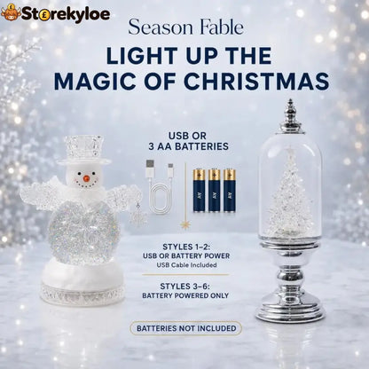 Illuminated Musical Christmas Snow Globe Lantern